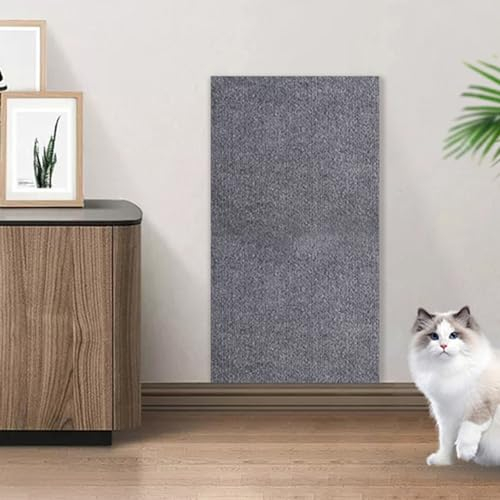 Kratzmatte Selbstklebend, Kratzmatte Katze Sofa, Katzen Kratzmatte, Katzenkratzmatten Selbstklebend, DIY Climbing Cat Scratcher, Selbstklebende Kratzmatte für Katzen (Hellgrau 30cm)