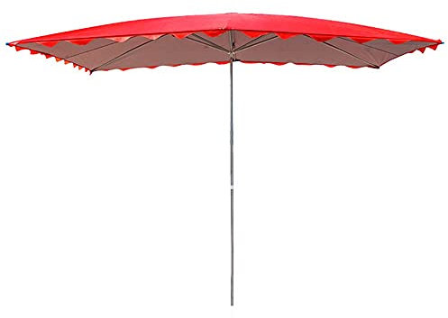 ISCBAFYX Patio Umbrella European-Style Commercial Parasol With Six Ribs, Large Portable Beach Parasol, Rain-Proof Folding Sunshade, Dual-Purpose Patio Umbrella, For Shops, Gardens, 2.0X1.5M