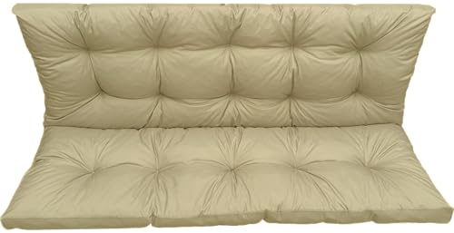 IN WOHO Hollywoodgunga Utomhus Sittdyna för Trädgårdsbänk - Vattenavvisande Bänkkudde 150 x 60 x 50 Beige