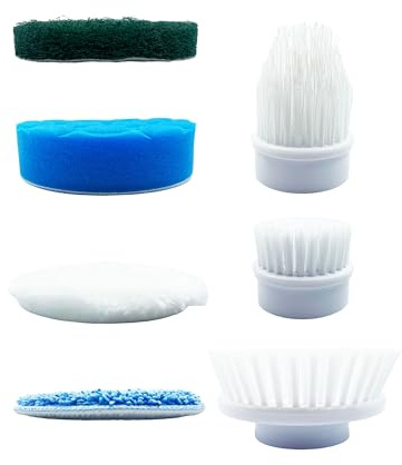 Scrub Master™ Electric Spin Scrubber Cordless Rechargeable - Electric Cleaning Brush Handheld Power Scrubber (Replacement All Attachments)
