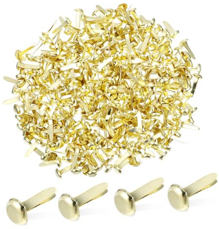 Tofficu 300stücke Kleine Metallbrads in Pastellfarben Runde Papierverschlüsse Aus Eisen Für Scrapbooking Basteln Und DIY-projekte