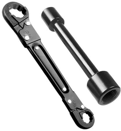 Niesel Kit di chiavi ad angolo di arresto, strumento di rimozione 'arresto angolare, chiave idraulica per spazi ristretti, set di strumenti idraulici multiuso, kit di chiavi angolari, strumenti di