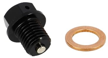 cyclingcolors 1x Ölablassschraube Magnetisch mit Dichtung Ölwannenablassmutter Verschlussschrauben Ideal für Moped Roller Motorrad Auto Quad Motor Ölwanne, M12x1.50 12mm