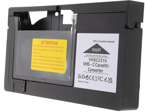 DIYEAH Digitaler VHS-c Kassettenadapter Camcorder Band Zu VHS-c Konverter Adapterbox Kompatibel Mit VHS Halbzollkassetten Robuster Kunststoff Tragbar Für Videoplayer Camcorder