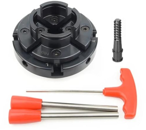 Plato torno de madera de 4 y 100mm, portabrocas autocentrante de 4 mordazas, herramientas de madera, accesorios for máquinas herramientas de torno(1inchx8TPI)