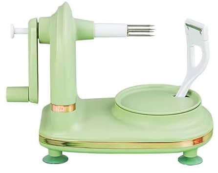Apple Peeler, Vegetable Fruit,Potato Peeling Machine Kitchen Peeling Tool for Cutting (Light Green) and Fruit Slicer Tool