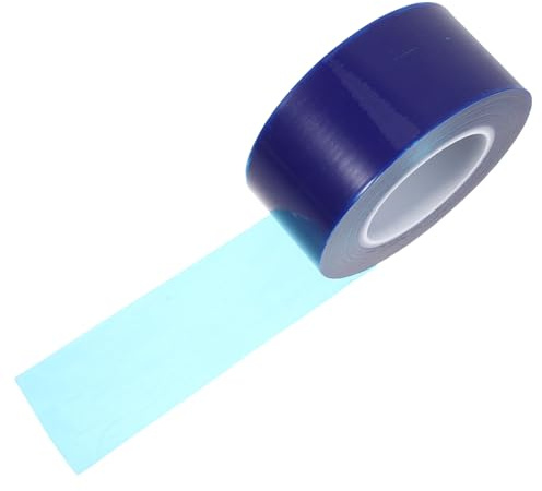 SHERCHPRY Cinta Protectora para Llantas de Coche Azul de Polietileno PE 60 MM X 200 M Película Resistente a Arañazos para Reparación y Protección de Neumáticos Cinta para Vehículos y