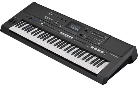 YAMAHA PSR-E583 Keyboard – Modernes Performance-Keyboard mit 61 anschlagdynamischen Tasten, 890 Voices, 345 Styles, Modulationsrad und leistungsstarken Lautsprechern – Schwarz
