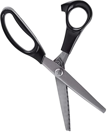 Aramox Dekorative Zackenschere aus Stoff mit Dreieckiger Kante, Edelstahlklingen, 3 5 7 Mm Schneidzähne, Ideal Zum Schneidern und Basteln (7mm)
