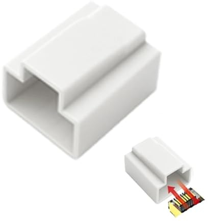 Rj45 Dust Cover 200 PCS Male Connector Protective Dust Cap Ethernet Cable Plug Cover Anti Dustproof Network for Tv Computer(White)