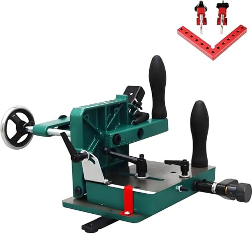Adjustable Tenoning Jig for Table Saw, Heavy Duty Woodworking Machine with Clamps, Fits 19mm T-Slot, 82.5mm Clamp Width, Precision Tenon Cutting Tool