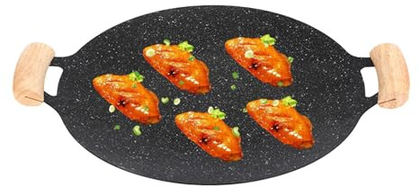 Poêle Teppanyaki | Poêle à Griller Ronde coréenne avec revêtement