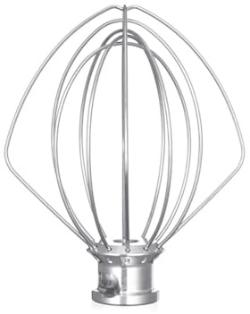 Genérico Compatible con Kitchenaid, K45WW Batidor Globo Harina Pastel Huevo