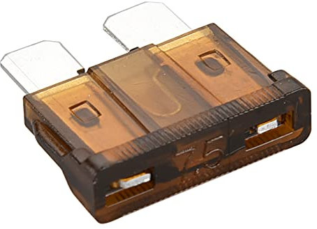 Heschen - Fusibile a lama standard ATC-7.5 per auto e camion, da 7,5 A, marrone, confezione da 50 pezzi assortiti