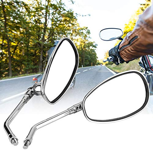 Motorrad Rückspiegel Chrom Geändert 2Pcs