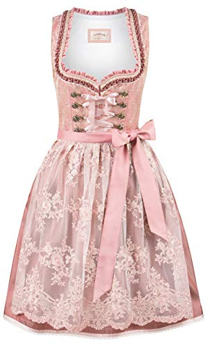 Stockerpoint Dirndl sylvie klänning för speciella tillfällen, Dämpad rosa, 38