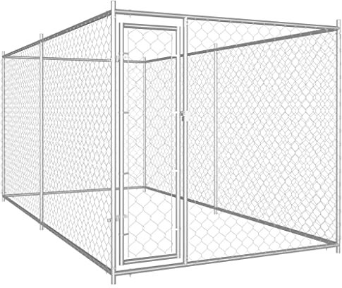 vidaXL Outdoor Hundezwinger 382x192x185 cm Hundehaus Hundehütte Hundekäfig