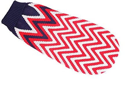 Warmer Puppuy Hundepullover Winter Haustierkleidung für kleine Hunde Katze Pullover Kleidung Kostüm,Red Ripple,14