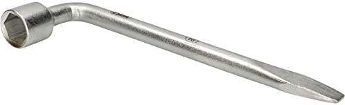 KOTARBAU® Auto-Radschlüssel gebogen 23 mm aus Kohlenstoffstahl Verchromt