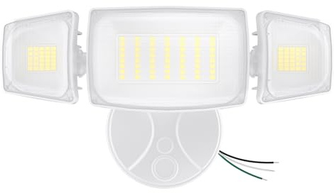 Olafus 80W Flood Lights Outdoor, Switch Controlled 8000LM LED Security Lights, IP65 Waterproof Outside Floodlights, 6500K Exterior Flood Light Fixture Wired for House Yard Porch Eave White