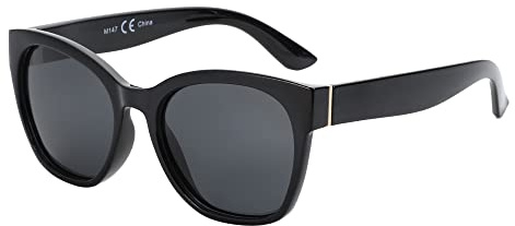 ZENOTTIC Occhiali da Sole da Donna Grandi Polarizzati Cateye Oversize Retrò Vintage Designer UV400 Protezione Occhiali da Sole Donna