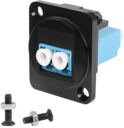 QIANRENON LC Fibre Panneau Montage Adaptateur LC optique fibre Adaptateur Coupleur Module, Panneau XLR/D Panneau Montage, pour Optique Fibre Réseaux Communication, LAN, Résea Intégré Câblage