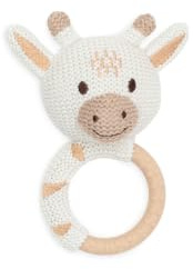 Jollein 101-007-67076 Rassel/Beißring Giraffe weiß/beige