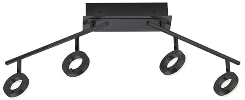 Paul Neuhaus LED-Deckenleuchte - Anthrazit - Weiß - Acryl - Stahl - 4-flammig - B 94 cm
