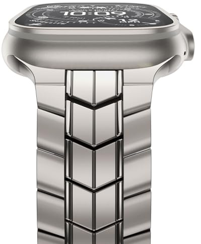 NewWays 49mm 46mm 45mm 44mm 42mm(Serie 3 2 1) Kompatibel mit Apple Watch Armband,Edelstahl Gliederarmband Ersatzarmbänder Geeignet für iWatch Ultra 3 2 1,Series 11/10/9/8/7/6/5/4/3/2/1/SE