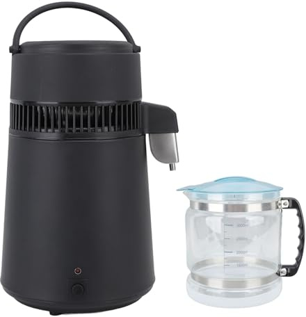 Wasserdestillationsanlage 4L mit automatischer Abschaltung aus Edelstahl für Zuhause, Labor, Zahnarztpraxis, Büro, Reisen