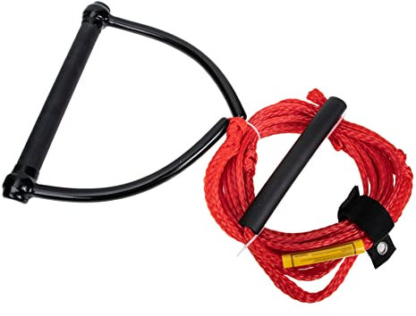 NAMOARLY Water Ski Rope Wakeboard Strap Wear-resist Hollow Water Sports Rope Portable Handle for Skiing and Wakeboarding