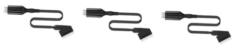 Angoily 3 Pièces Câble Adaptateur Péritel Câble Convertisseur Vidéo Vidéo 1080p Câble Adaptateur Vidéo Péritel Au Câble Cordon Péritel Vidéo Caoutchouc Le Câble Cicatrice
