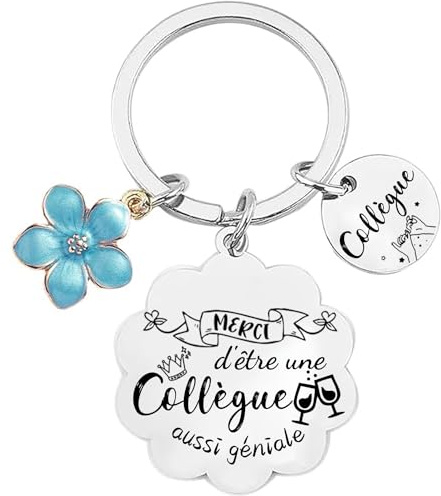 VZIUYTRE Porte Clés Collègue Femme Homme - Idée Cadeau Original Utile pour Anniversaire Meilleur Amie (5)