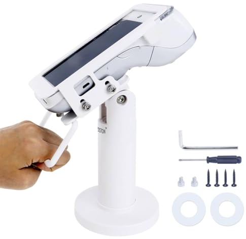 CRIZISTON Soporte de terminal POS para Pax A920/A920 Pro, soporte de tarjeta de crédito, soporte de lector de tarjetas de crédito inclinable y giratorio de 7 pulgadas de alto, soporte de terminal de