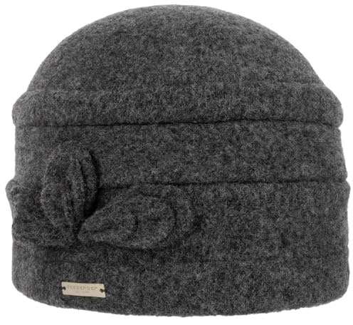 Seeberger Classic Uni Walkmütze Wollmütze Damenmütze Wintermütze Damen - Winter Herbst-Winter