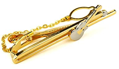 Goldene Krawattenklammer für Herren, Hochzeits-Krawattennadel, Schmuck (Argento Talla nica)