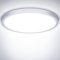 NIBSHOOM Plafonnier LED, 18W Luminaire Plafonnier Étanche IP44 Blanc Froid 6500K 1800LM, Lampe LED Chambre, Plafonnier Rond de 22cm Pour Chambre à Coucher Salle De Bain Salon Cuisine Bureau