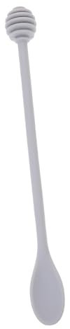 LABRIMP Cucharón para Miel Mango Largo 25 Cm Silicona y Nylon Resistente para Remover Miel y Jarabe Utensilio De Cocina para Uso Doméstico Color Aleatorio