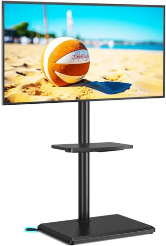 5Rcom Support TV au Sol Universel pour téléviseurs 32 à 60 Pouces Noir