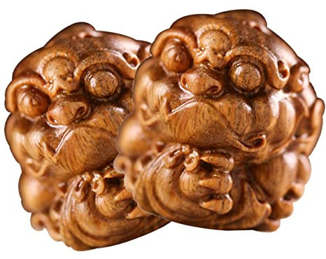 Amosfun 2stücke Antike Tier Anhänger Aus Holz DIY Schlüsselanhänger Geschenke Natürliche Hölzerne Tier Figuren Für Taschenanhänger Dekoration