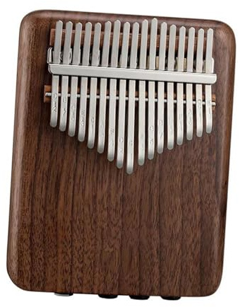 Professionelle Kalimba Kalimba-Daumenklavier Mit 17 Und 21 Tasten, Eingebauter Tonabnehmer, EQ, Kalimba-Vollfurnier-Massivholz-Tastaturinstrument(17 key)