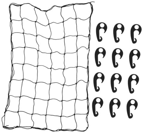 MAGICLULU Dachgepäcknetz Fürs Auto Ladungsnetz Aus Kunststoff Und Gummi Organizer Für Suvs Und Reisen Mit Stabilen Kunststoffhaken Einfache Montage Ohne Werkzeug