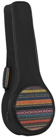 Kisangel Mandolinentasche aus Nylon mit Schwammfutter Verstellbaren Trägern und Wasserdichtem Design Große Kapazität für Sicheren Transport der Mandoline
