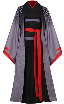 MeYuxg Anime Cosplay Kostüm Grandmaster of Demonic Cultivation, Hanfu Mo Dao Zu Shi Wei Wuxian, Outfits Ancient Hanfu für Teenager, Cosplay Herren Halloween - M