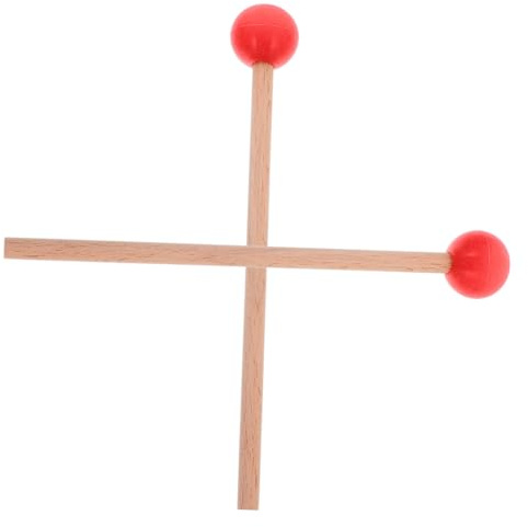 Hohopeti Xylophon Schlägel Gummikopf Percussion Mallets Holzgriff Ergonomisch Für Tongue Drum Marimba Glockenspiel Musikinstrument Zubehör