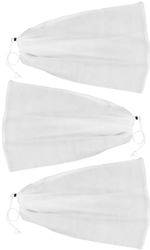 Toyvian Coperture per Piante per l'inverno Coulisse 60x80 Cm, Telo Antigelo Traspirante per Piante in Vaso, Protezione dal Gelo per Giardino e Balcone, Set da 3 Pezzi