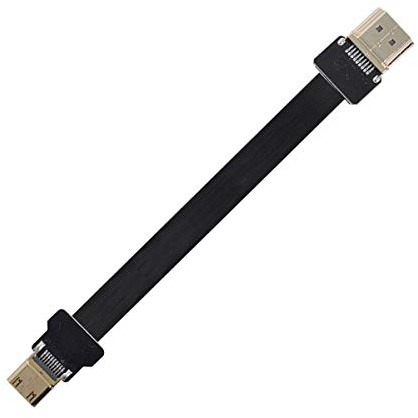 xiwai CYFPV Mini HDMI Stecker auf HDMI Stecker FPC Flachkabel 1080P für FPV HDTV Multicopter Luftaufnahmen (0,1M)