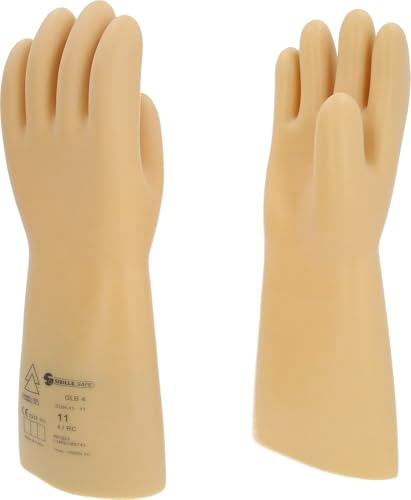KS Tools 117.0064 Elektriker-Schutzhandschuh mit Schutzisolierung | Größe 11 | Klasse 4 [36.000 V] | weiß