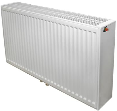 Buderus Flachheizkörper VCM-Profil Typ 33 900 x 500 mm Logatrend rechts mit Wandbefestigung FMS