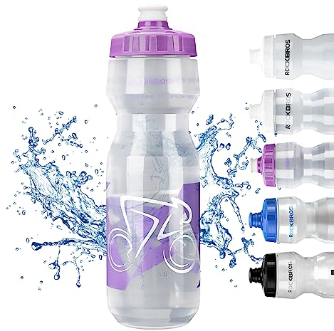 ROCKBROS Borraccia per Bicicletta 750ml, Borraccia Sportiva Grande senza BPA per Ciclismo, Fitness, Corsa, Escursionismo
